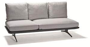 Stern Modulový diel 3-miestny polohovací Enya 206x95x85 cm, Stern, rám hliník antracit mat, vr. chrbtových opierok (3 ks), sedáky a vankúše (3 ks) poťah Pearl Grey (100% akryl)