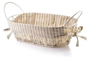 Košík na pečivo Will Beige, 25x15x8 cm