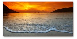 Foto obraz sklo tvrzené Západ slnka mora osh-97995760