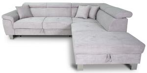 ROHOVÁ SEDAČKA, textil, svetlosivá Xora - Sedačky
