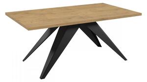 Rozkladací jedálenský stôl Awelian 140, Farba: Čierna/čierny molet Mirjan24 5903211332128