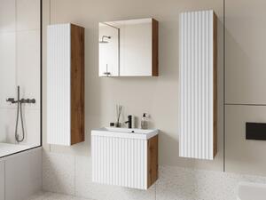 Kúpelňový nábytok Damysos II XL, Farby: wotan / biely, Sifón: so sifónom, Umývadlová batéria: nie Mirjan24 5903211332821