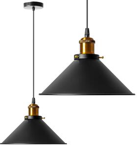 Toolight Porto, stropné svietidlo 1xE27 APP016-1CP, čierna, OSW-00204