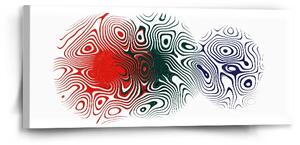 Sablio Obraz Dvojfarebná abstrakcia - 110x50 cm