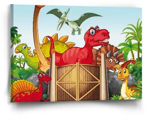 Sablio Obraz Dinosauri 4 - 90x60 cm