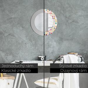 Zrkadlomat.sk Bezšvový viacstorivorovaný Bezšvový viacstorivorovaný Okrúhle dekoračné zrkadlo na stenu lsdo-00125