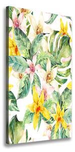 Vertikálny foto obraz na plátne Tropické kvety