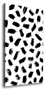 Vertikálny foto obraz na plátne Čierno-biela fľaky