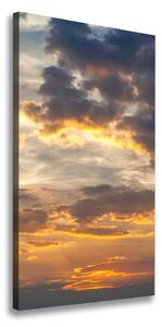 Vertikálny foto obraz na plátne Západ slnka neba