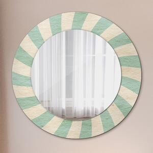 Okrúhle ozdobné zrkadlo Retro pastelový vzor
