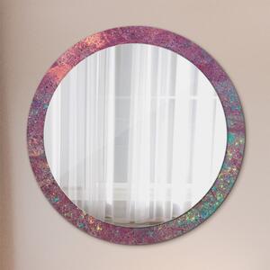 Okrúhle zrkadlo s potlačou Festival farieb