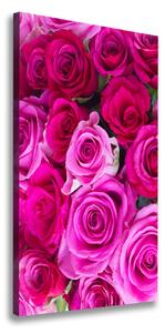 Vertikálny foto obraz na plátne do obývačky Ružové ruže