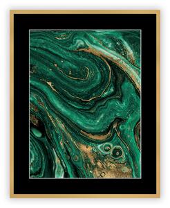 Obraz Abstract Green&Gold II 40 x 50cm