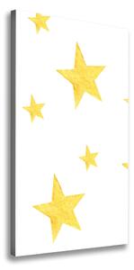 Vertikálny foto obraz na plátne Žlté hviezdy