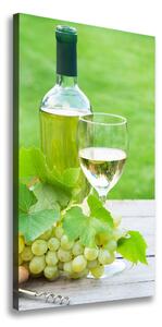 Vertikálny foto obraz na plátne Hrozno a víno