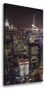 Vertikálny foto obraz na plátne New York noc ocv-178269078