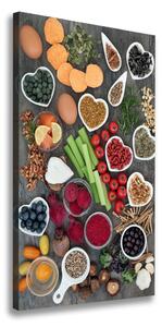Vertikálny foto obraz na plátne Zdravá výživa
