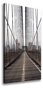 Vertikálny foto obraz na plátne Brooklynský most