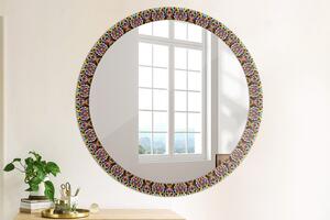 Okrúhle ozdobné zrkadlo na stenu Psychedelic mandala vzor