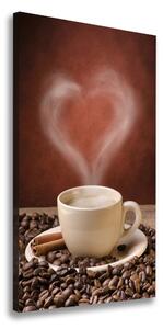 Vertikálny foto obraz na plátne Aromatická káva