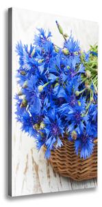 Vertikálny foto obraz na plátne Kvety v koši ocv-67613690