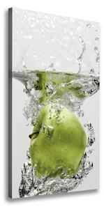 Vertikálny foto obraz na plátne Jablká pod vodou