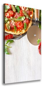 Vertikálny foto obraz tlačený na plátne Pizza