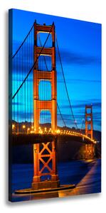 Vertikálny foto obraz na plátne Most San Francisco