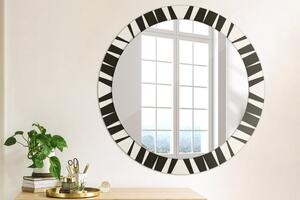 Okrúhle ozdobné zrkadlo na stenu Geometria abstrakcie