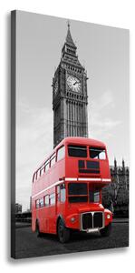 Vertikálny foto obraz na plátne Londýský autobus