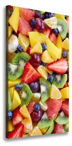 Vertikálny foto obraz na plátne Nakrájané ovocie