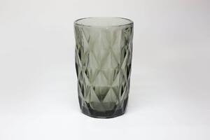 Sivé sklenené poháre vysoké 390ml 6ks