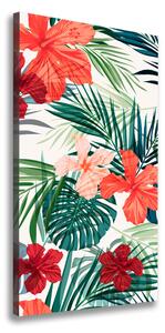 Vertikálny foto obraz na plátne Havajské kvety