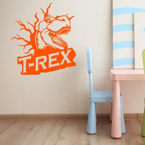 Veselá Stena Samolepka na stenu Dinosaurus T-REX Farba: čierna