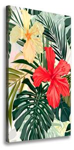 Vertikálny foto obraz na plátne Havajské kvety