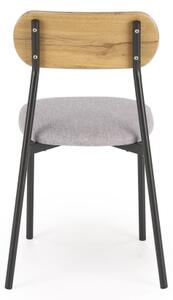Jedálenský set NANDO 84x54 cm sivý/hnedý/čierny