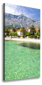 Vertikálny foto obraz na plátne Pláž Chorvatsko