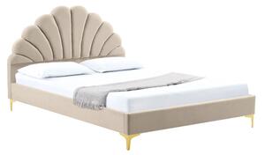 NovýNábytok.sk Manželská posteľ 160 cm Isador (béžová). Vlastná spoľahlivá doprava až k Vám domov. 1137618