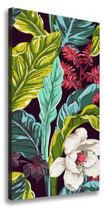 Vertikálny foto obraz na plátne Tropické kvety
