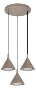 BRILAGI - Luster na lankách CONE TRIPLE ROUND 3xGX53/15W/230V béžová