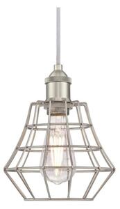 Westinghouse 6337240 - Luster na lanku NATHAN 1xE27/60W/230V strieborná