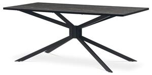 Moderný jedálenský stôl so zaujímavou podnožou, sivý (a-885 sivý)