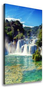 Vertikálny foto obraz na plátne Vodopád Krka ocv-92934711
