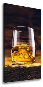 Vertikálny foto obraz na plátne Bourbon v skle