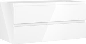 Mexen Orio, kúpeľňová skrinka 100 cm, 2 zásuvky, biela lesklá, 91A10-10047-2-BFF00