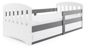 Detská posteľ CLASSIC 1 160x80 cm Sivá-biela