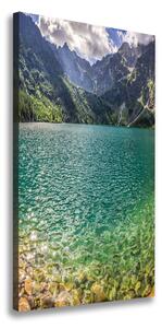 Vertikálny foto obraz na plátne Jazero v horách