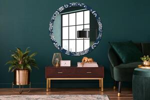 Okrúhle ozdobné zrkadlo na stenu Zloženie paisley