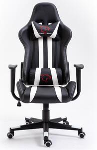 Ak furniture Herné kreslo F4G FG33 čierne/biele