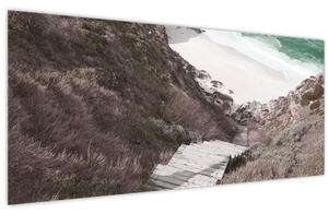 Obraz - Cesta k smaragdovému moru (120x50 cm)